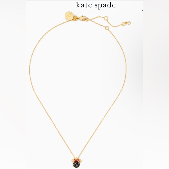 KATE SPADE ♠️ Disney Collection New York Minnie Studs & Necklace set, NEW - Picture 6 of 9